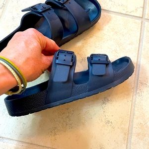 Navy blue kids sandals